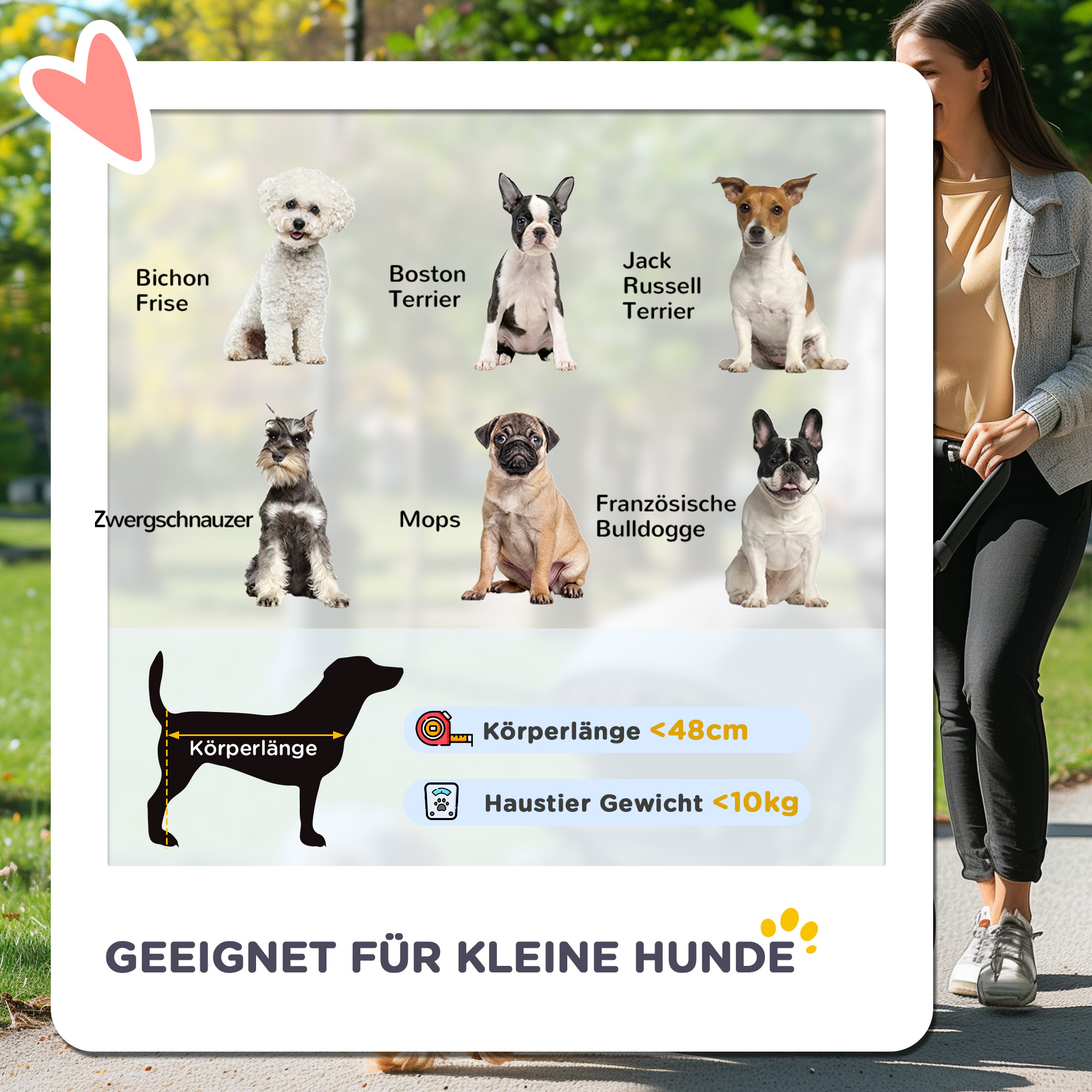 2-IN-1 Hundebuggy Tragtasche bis 10kg Kissen klappbar 1 Aufbewahrungskorb 83 cm x 58 cm x 102 cm Schwarz