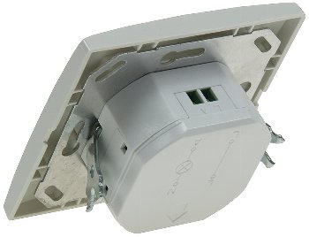Unterputz PIR-Bewegungsmelder 160°, LED geeignet, 2-Draht Technik, weiß