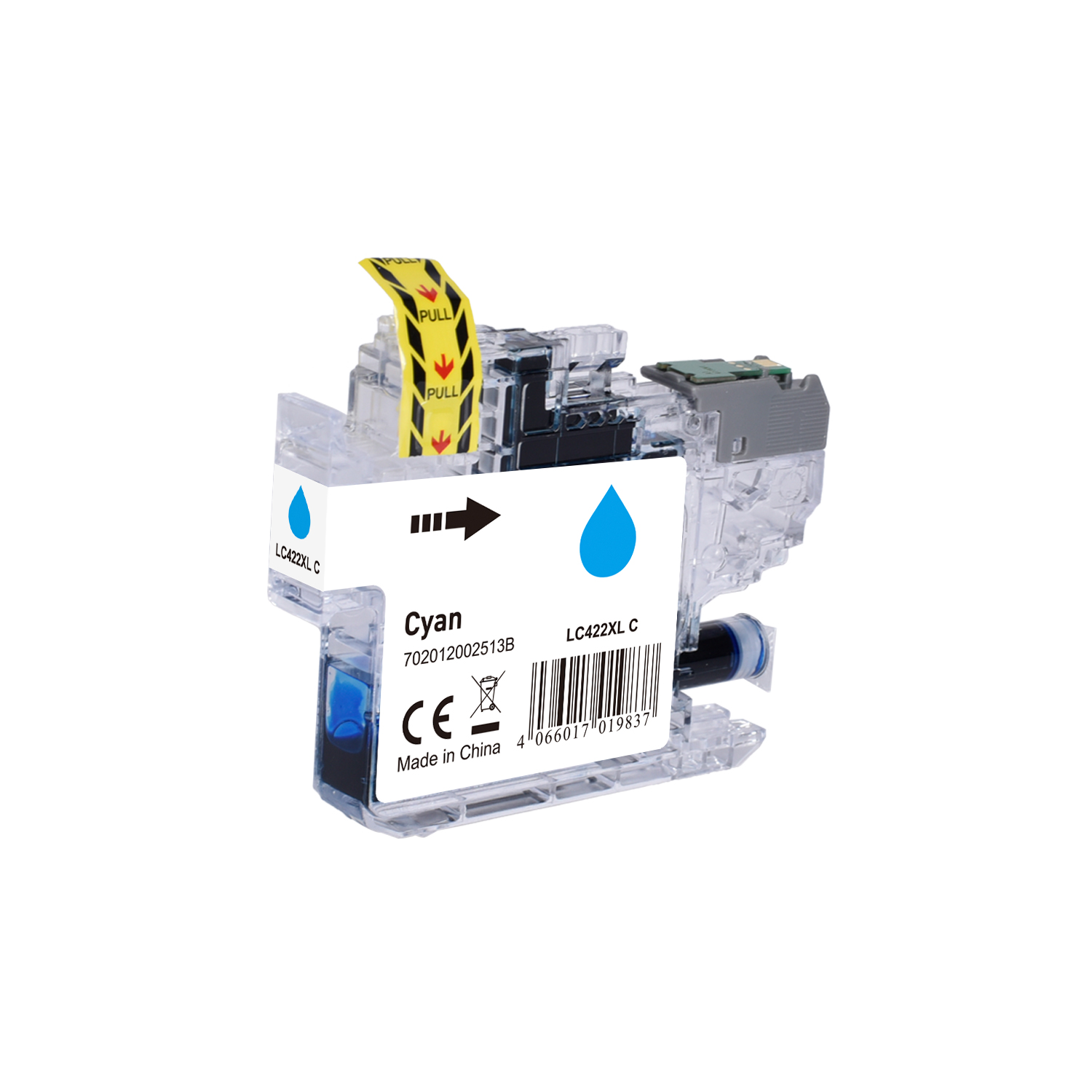 LC422XLC alternativ (Pigment) Tinte cyan für Brother / LC422XLC / 19ml