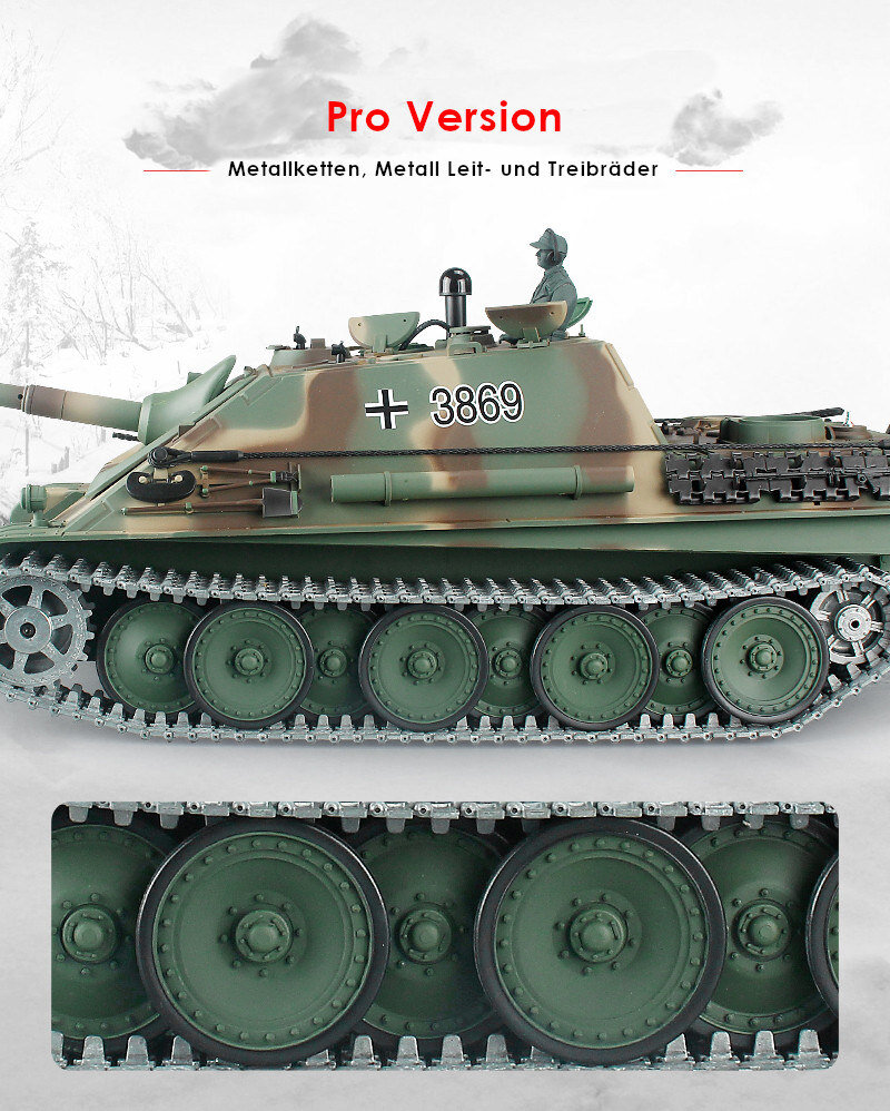 RC Panzer "Jagdpanther" - Metallgetriebe PRO