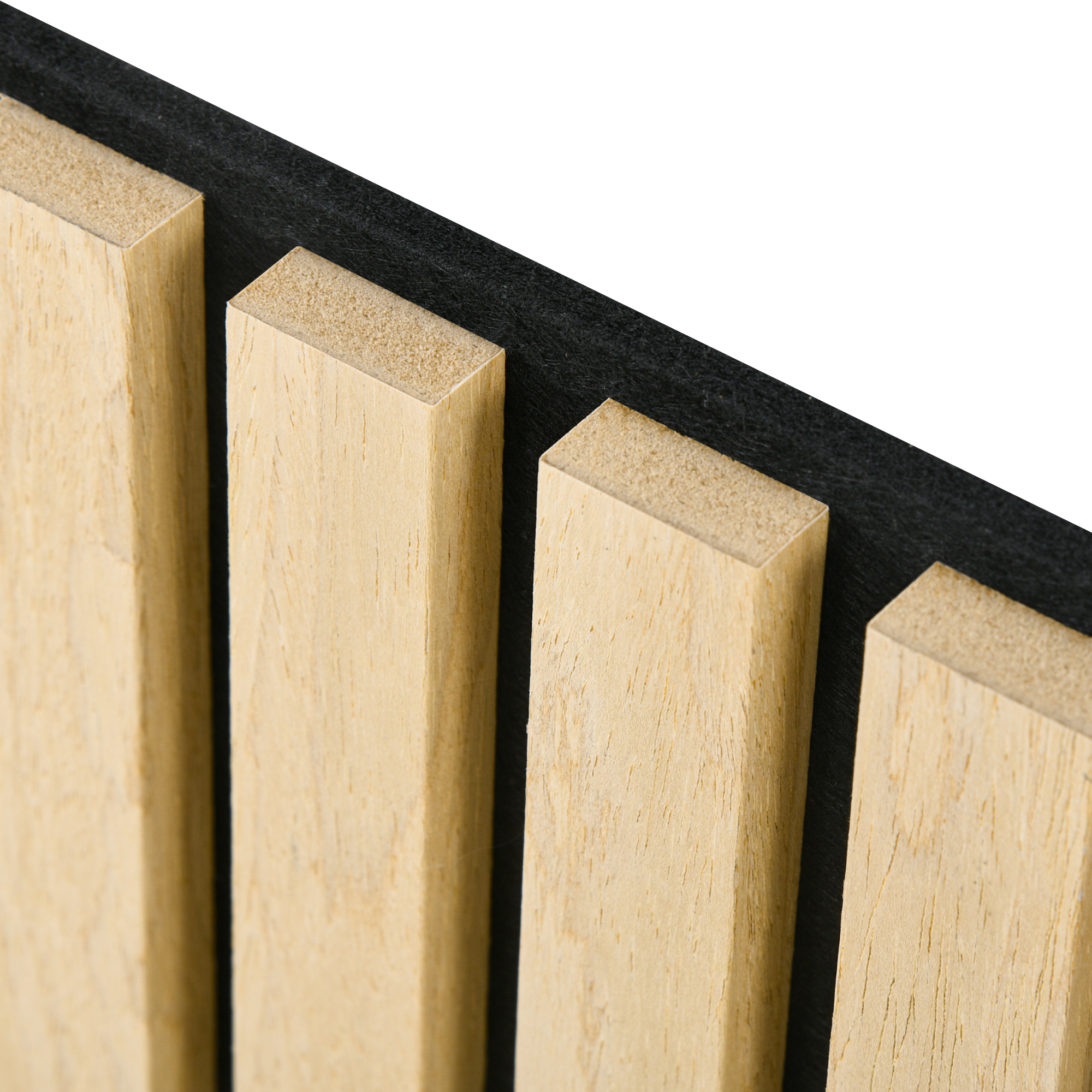 Akustikpaneel, Schallabsorption, DIY Lamellenwand, MDF & Polyester, einfache Installation, Eiche