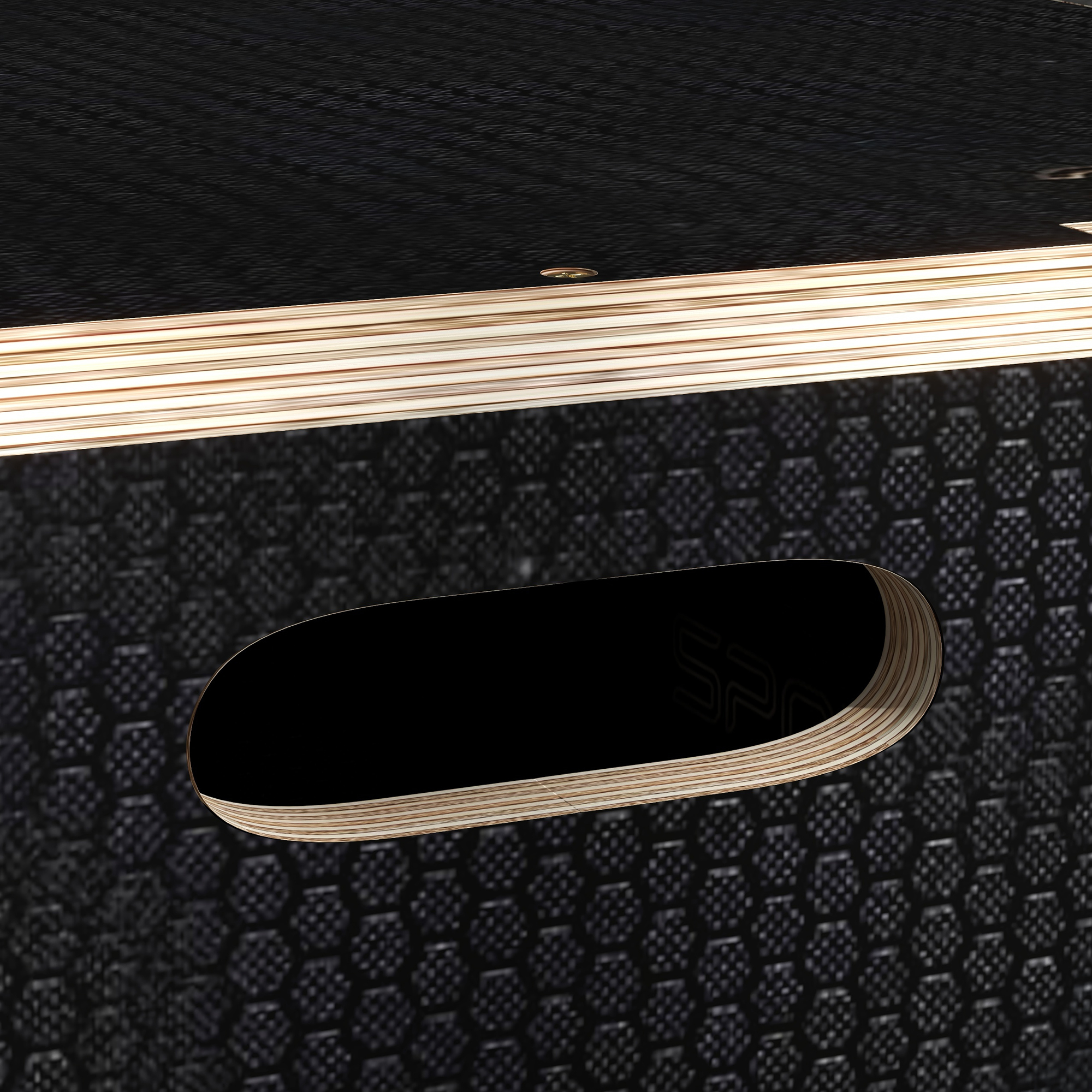 Plyo-Box/Sprungbox, robust, 61 x 51 x 41 cm, Schwarz, Griff 10x3,5 cm, bis 120 kg