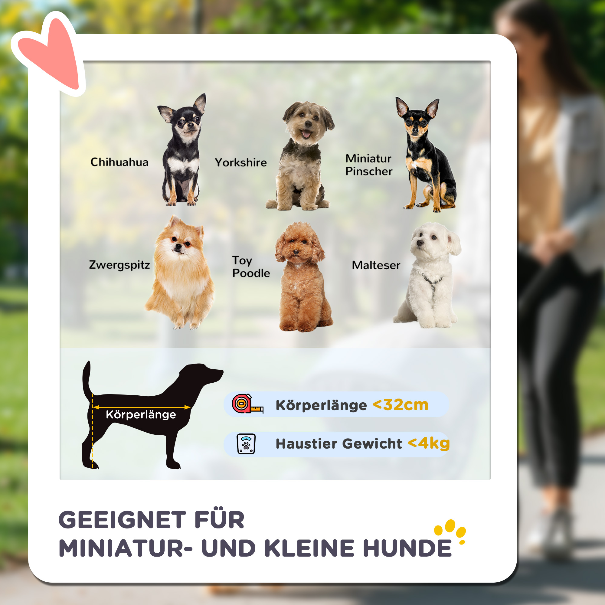 Hundebuggy Hundewagen bis 4 kg Klappbar Netzfenster Bodenkorb Becherhalter abnehmbares Dach rot 67 x 45 x 96 cm