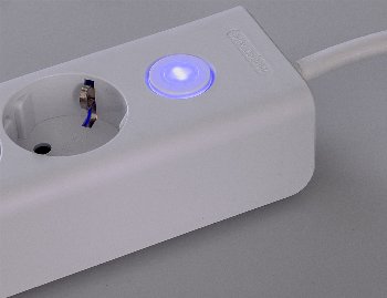 Steckdosenleiste mit Ladebuchsen für USB / USB-A /USB-C,5-fach, weiß, 1,5m Kabel