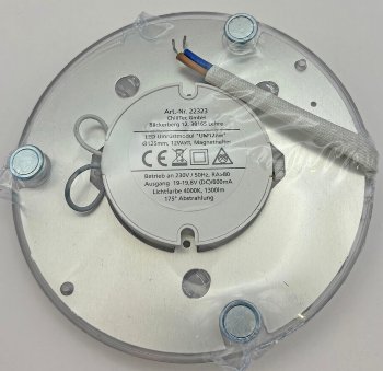 LED Umrüstmodul "UM12nw" für Leuchten / Ø125mm, 12W, 1300lm, 4000K, Magnethalter