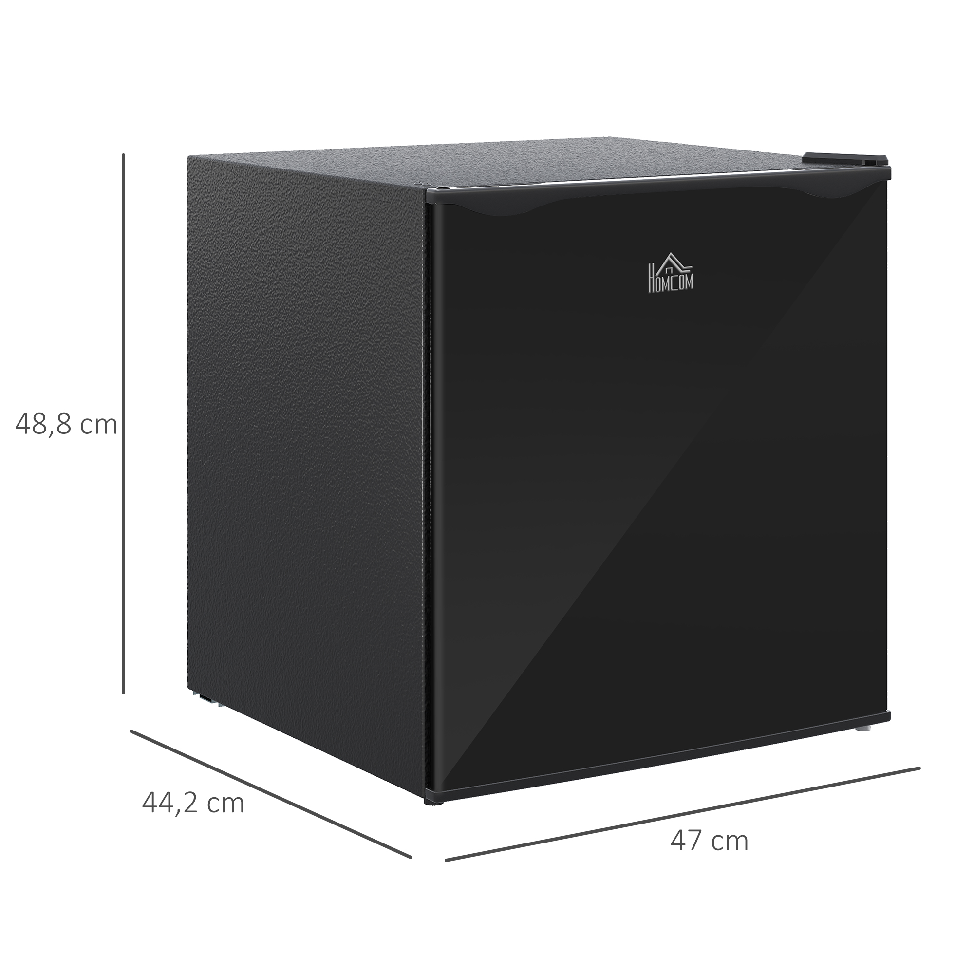 Mini-Gefrierschrank 35 L Gefrierbox elektrisch freistehend 45 W Mini Gefriertruhe Minikühlschrank 41dB -14 bis -24? 5-stufige Temperaturregelung 47 x 44,2 x 48,8 cm Schwarz
