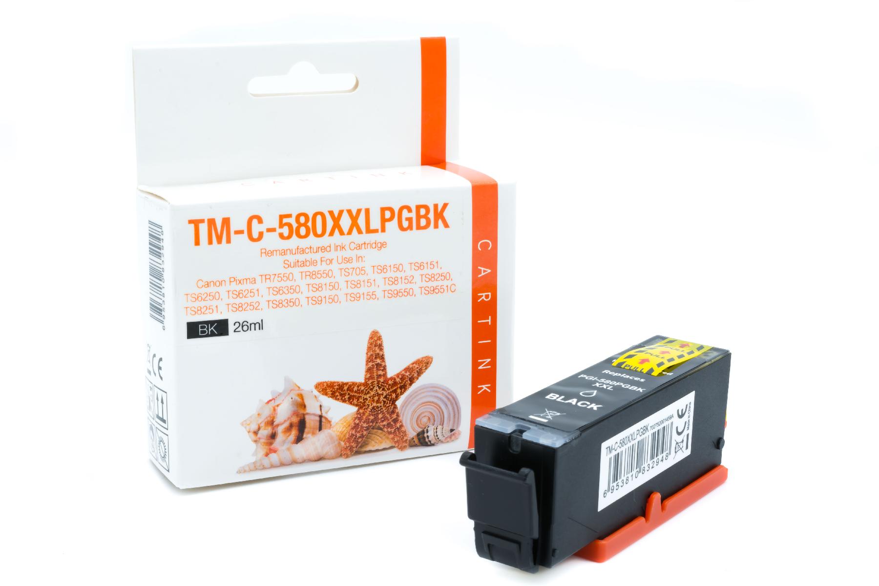 PGI580XXLBK alternativ Seestern Tinte black für / 1970C001 / 26ml