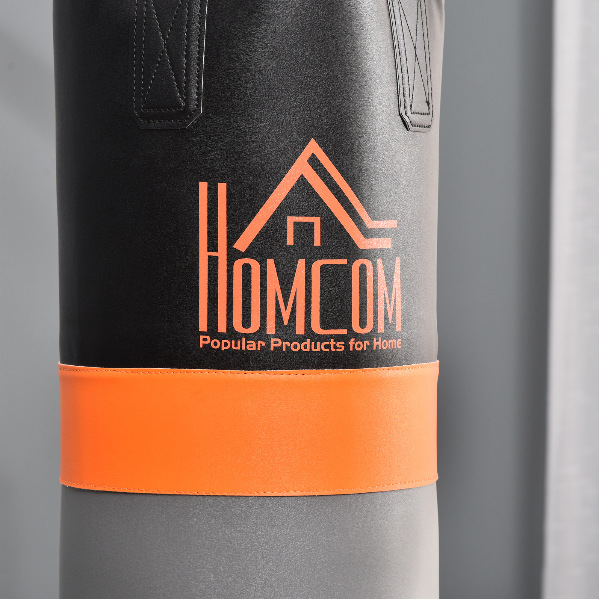 2-in-1 Boxsackständer max. Tragkraft 100 kg, drehbar Boxsackhalterung aus Stahl mit 20kg Boxsack Punchingball, stehend höhenverstellbar Boxsackhalter, für Indoor Fitness Training, Schwarz
