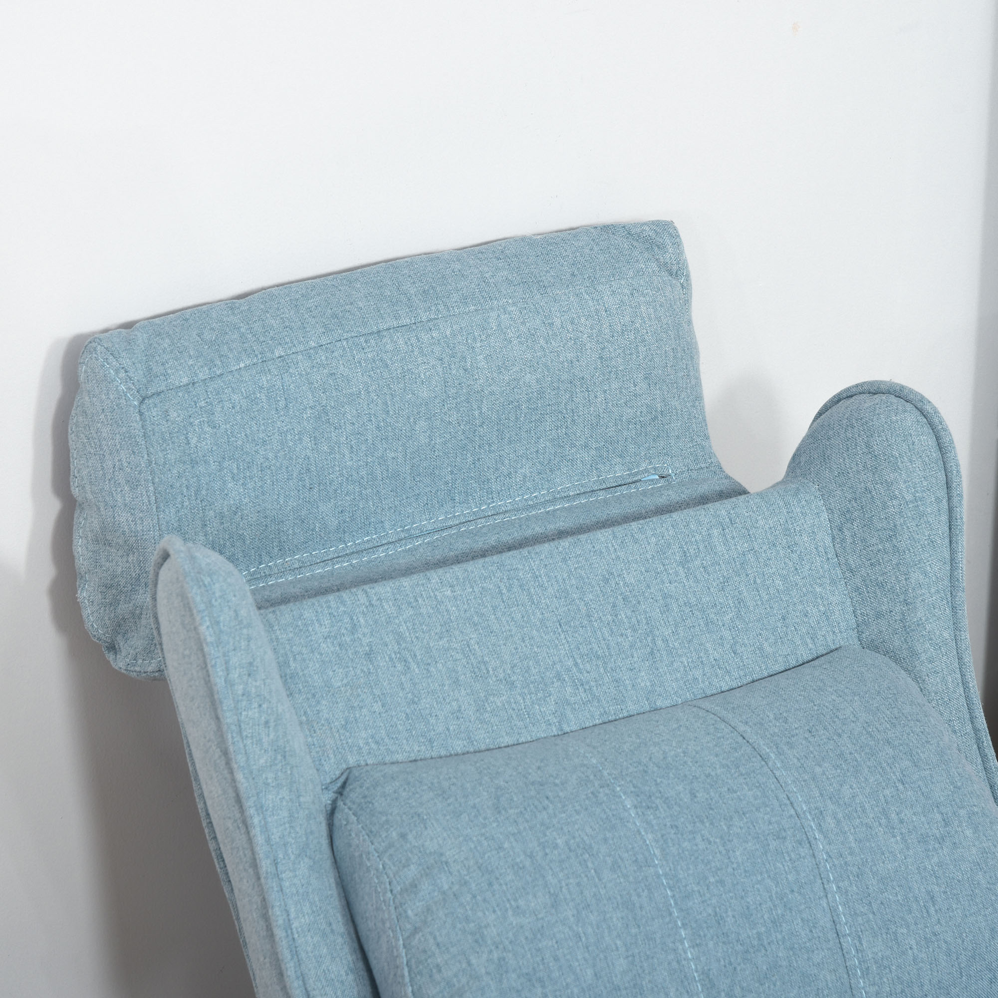 Kindersofa Kindercouch Kindersessel Stuhl Liegesofa verstellbar mit Fußstütze für 3-5 Jahre Jungen und Mädchen Blau 58 x 53 x 70 cm