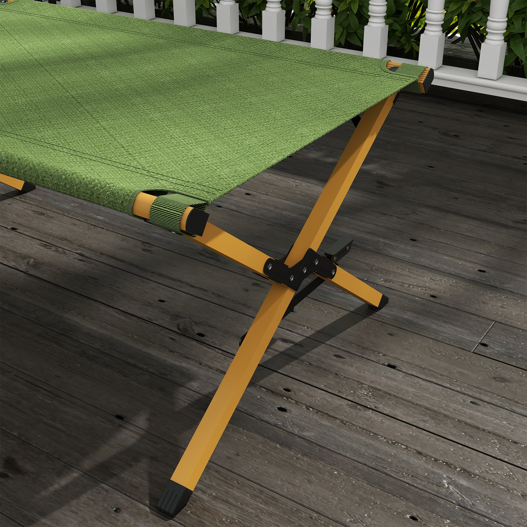 Feldbett faltbar Campingbett mit Tragetasche 196 x 64 x 45 cm Gästebett bis 200 kg für Outdoor, Camping Reisen