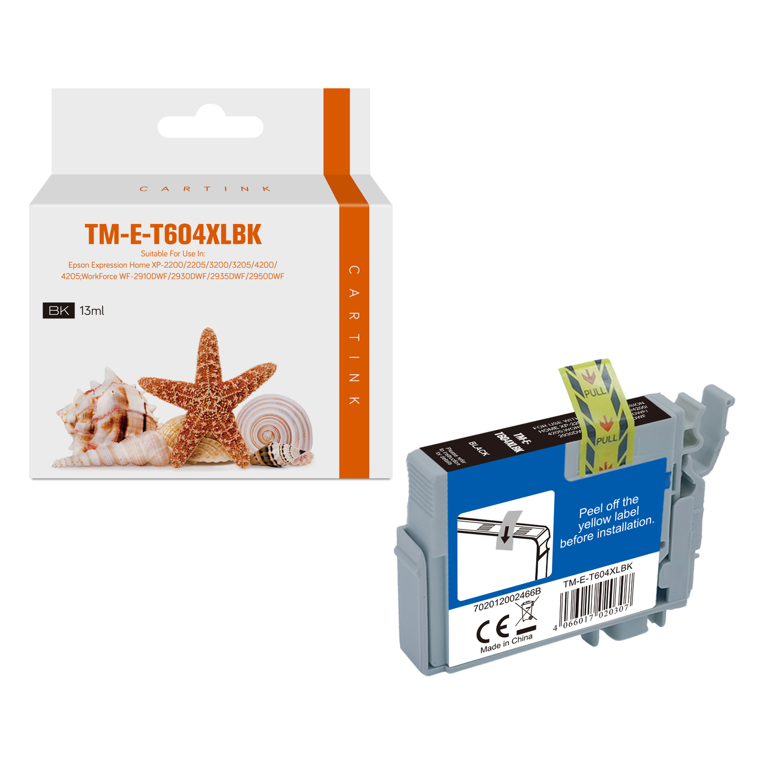 T604XLBK alternativ Seestern Tinte black für Epson / C13T10H14010 / 13ml / 600 Seiten