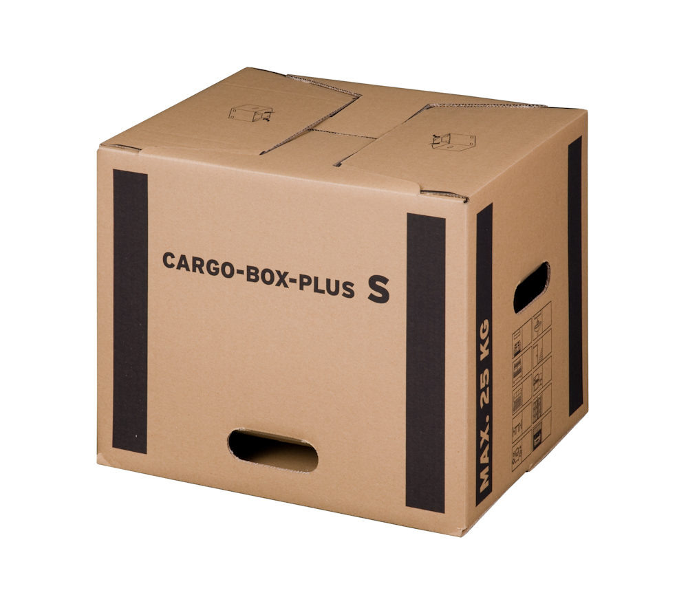 Cargobox PLUS mit Schmetterlingsboden, 400x320x320mm, braun, 2-wellig, VPE10