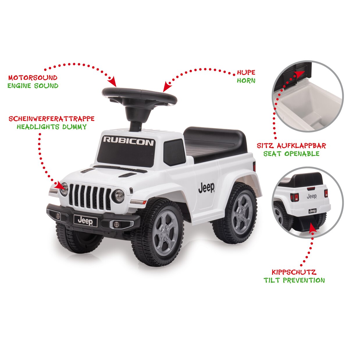 Rutscher Jeep® Gladiator weiß Rutscher Jeep® Gladiator weiß