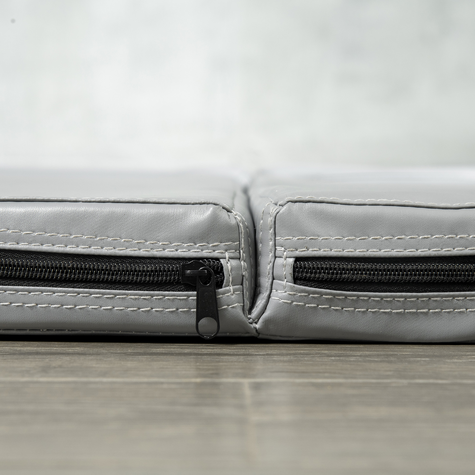 Pole-Dance-Matte, 5 cm dicke runde Kunststoff-Matte für Pole-Dance-Übungen, Gymnastik, Yoga, Hellgrau