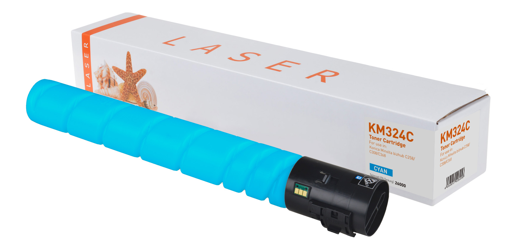TN324C alternativ Toner cyan für KONICA MINOLTA / A8DA450 / 26.000 Seiten