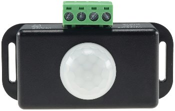 Bewegungsmelder 12-24V=, 6A / IP20, bis 8m Reichweite, 60°, 1-10min