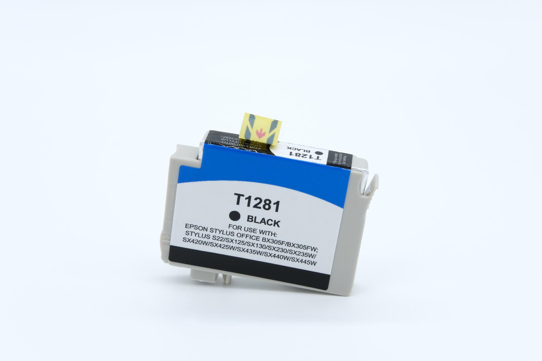 T1281 alternativ Tinte black für Epson / C13T12814010 / 8ml