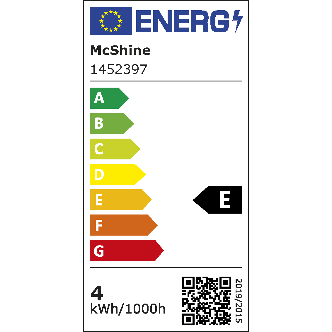 LED-Kolbenlampe McShine, E14, 3,5W, 400lm, 3000K, warmweiß