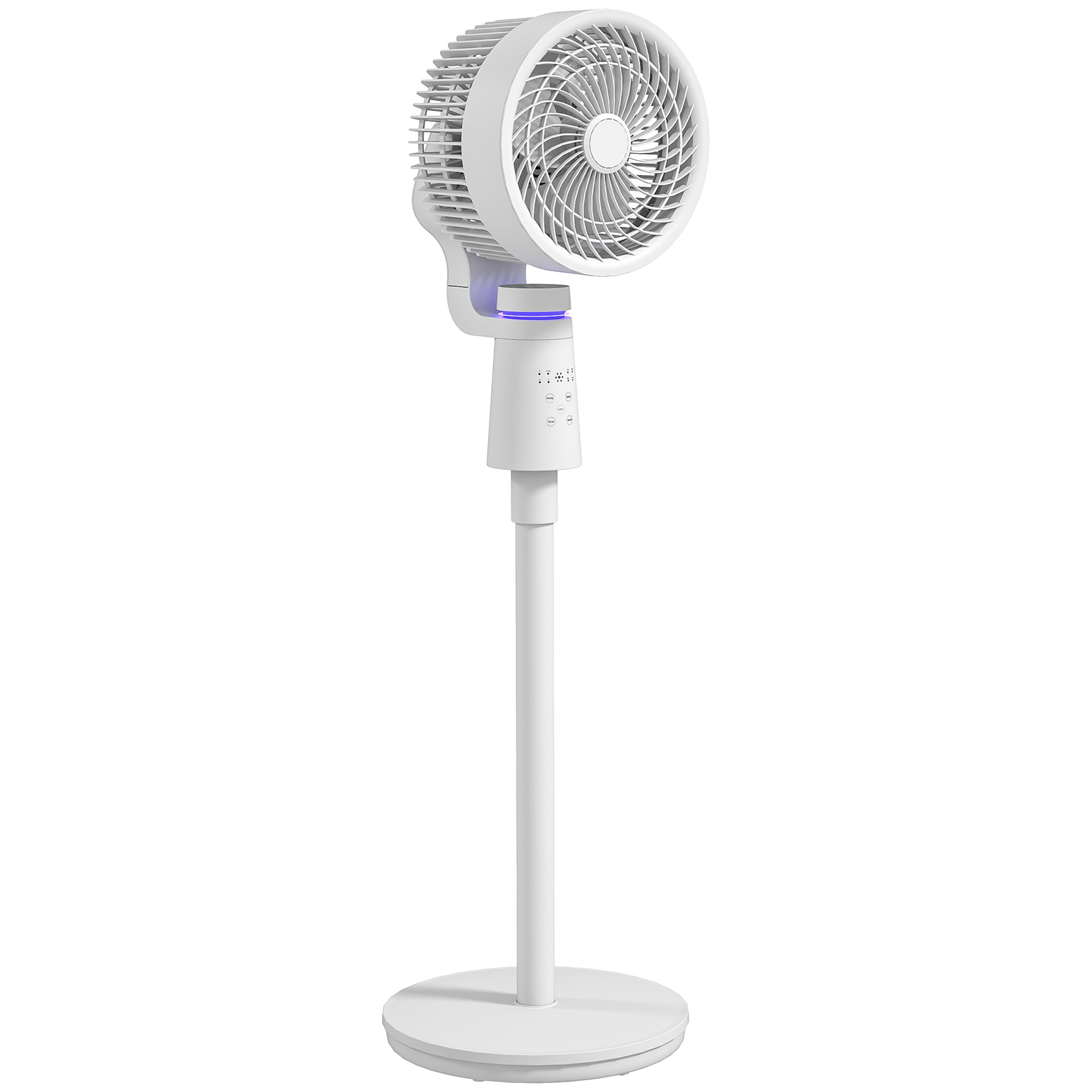 Standventilator Luftzirkulator Lüfter mit 3 Geschwindigkeitsstufen Fernbedienung Timer 70°+90° Oszillation