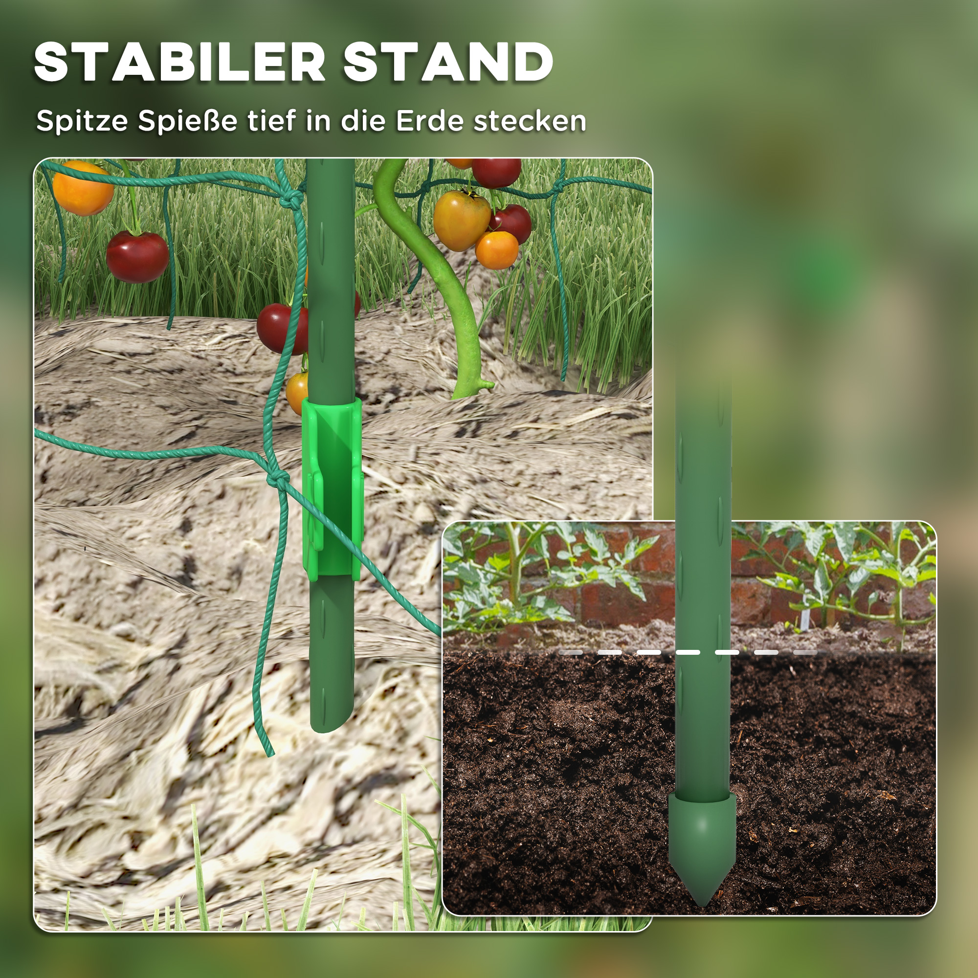 Großer Rankbogen, Vogelschutznetz, einfache Montage, Metall, 144 x 167 x 206 cm