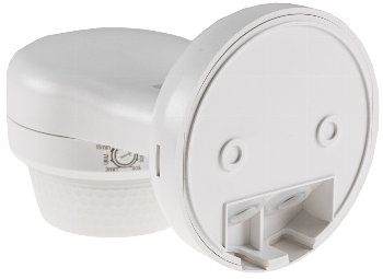 Aufputz-Bewegungsmelder 360° IP65, 12m Detektion, Wand & Decke, weiß