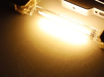 LED Strahler 8W R7s "RS118 COB8" / 360°, 3000k, 920lm, 118mm, warmweiß