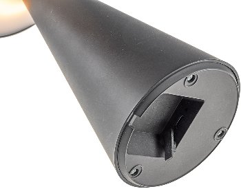 LED Solar-Tischleuchte "Foco Sol", 2700K, IP44, dimmbar, 20cm, matt schwarz