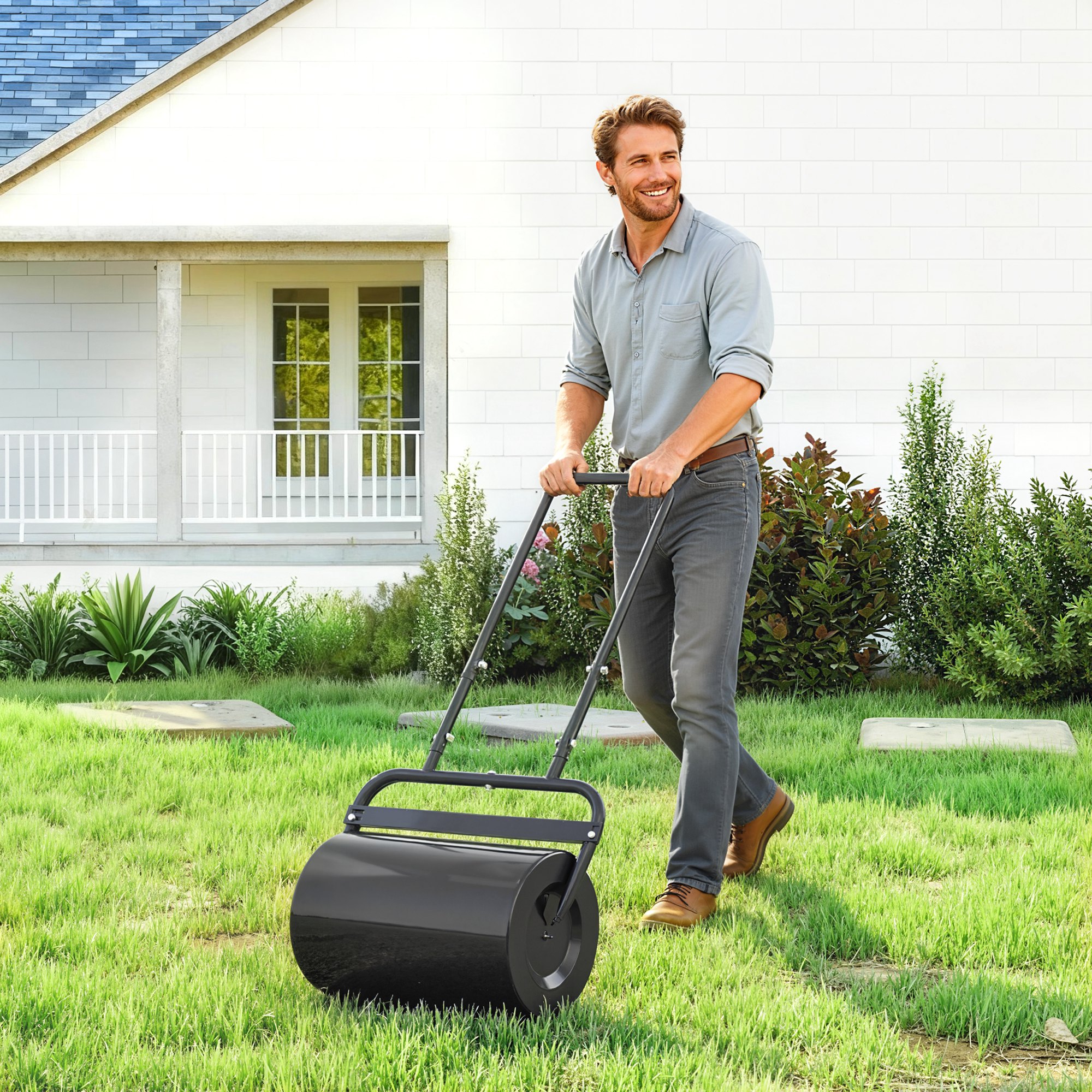 durhandr-rasenwalze-mit-u-griff-gartenwalze-gartenrolle-wasser-sandfullung-metall~845-343BK