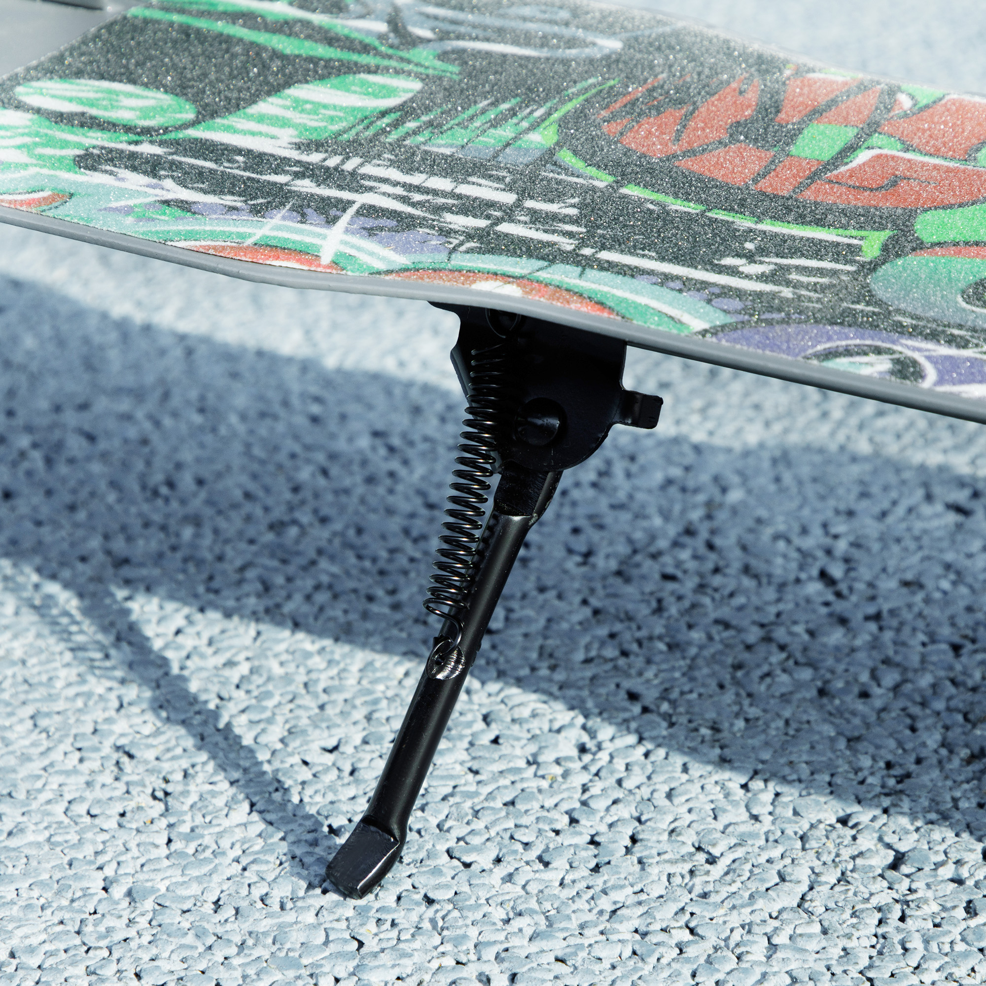 Tretroller, höhenverstellbar, Hinterradbremse, faltbar, 100 kg belastbar, Grün