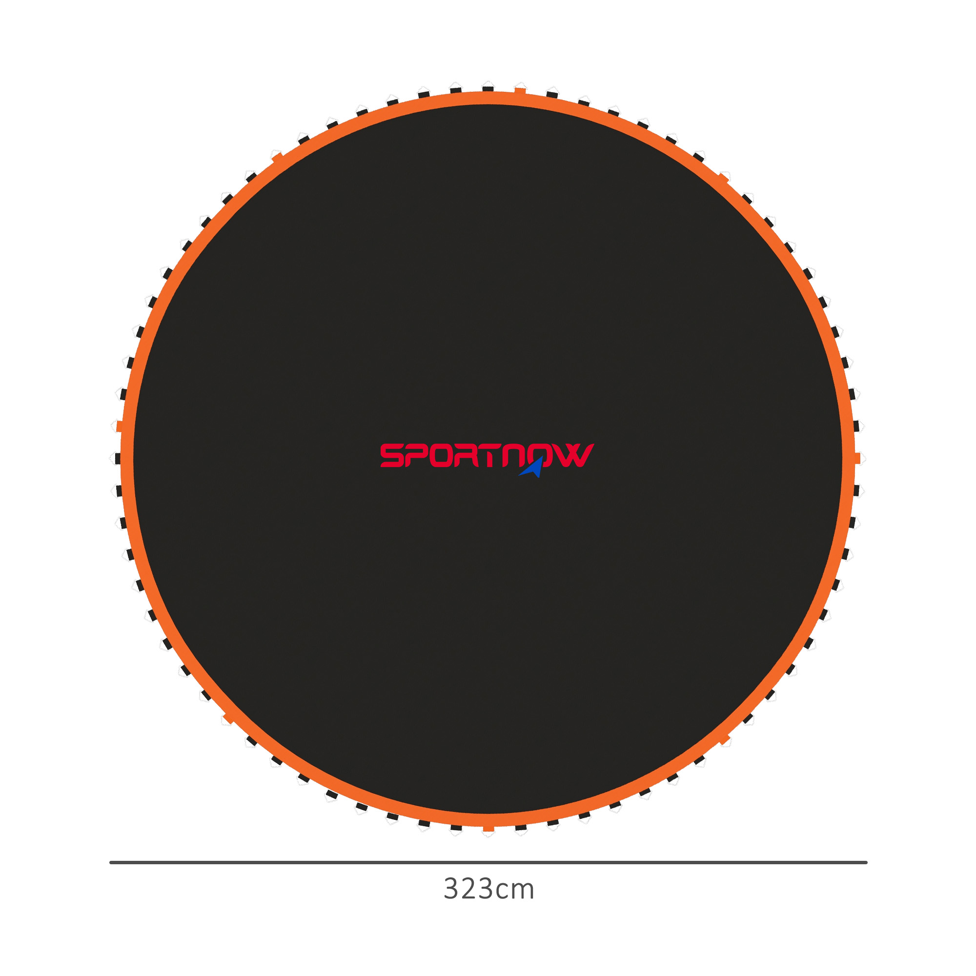 Trampolin-Matte, Runde Sprungplane, Polypropylen, Orange