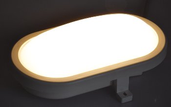 LED Oval-Armatur "FRL-O 12" IP44 / Feuchtraum-Leuchte, 13W, 940lm, 3000K