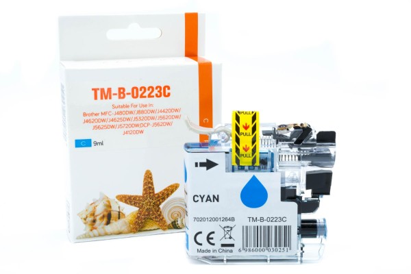 LC223C alternativ Tinte cyan Brother / LC223C / 9ml