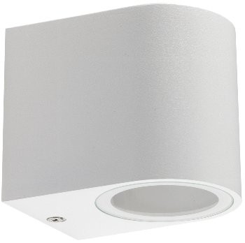 Außen-Wandleuchte "CTW-1" - für 1x GU10, IP44, Gehäuse weiß