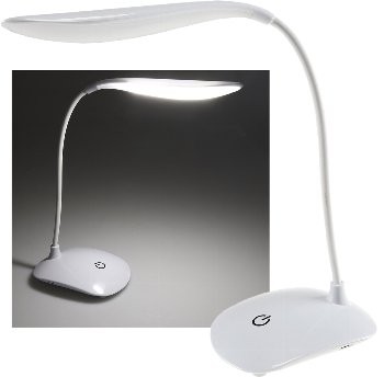 LED Tischleuchte mit Touch-Schalter - Schwanenhals, 3 Helligkeitsstufen