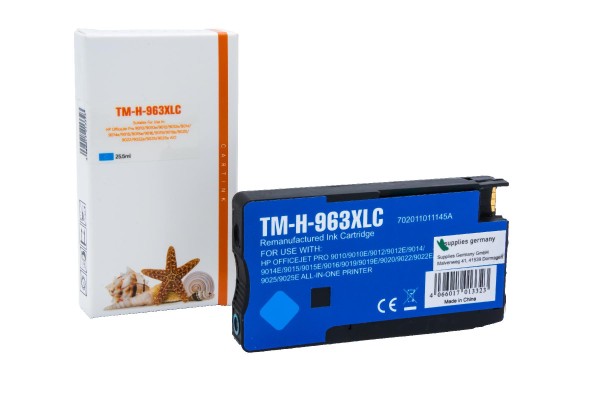 963XLC Refill Tinte cyan Hp / 3JA27AE / 25,5ml