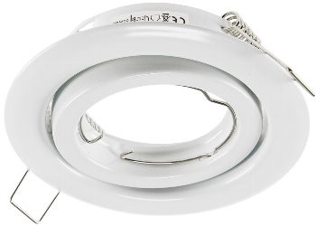 Decken-Einbaustrahler "SR90" weiß - schwenkbar, Ø98mm, für 50mm Lampen