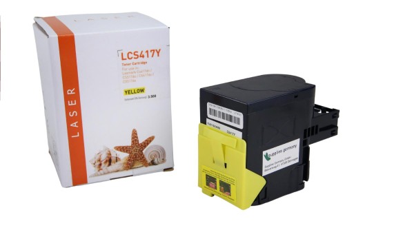 CS417Y alternativ Toner yellow Lexmark / 71B2HY0 / 3.500 Seiten