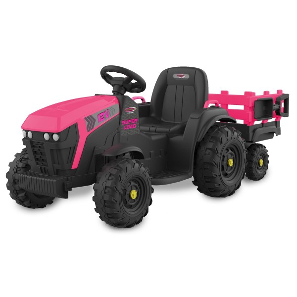 Elektro-Kinderfahrzeug Traktor Super Load mit Anhänger