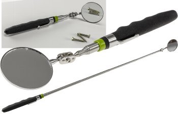 Teleskop Werkzeug mit 50mm Spiegel - Gesamtlänge 16-70cm, 2-fach Kugelgelenk