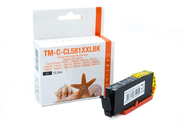 CLI581XXLBK alternativ Tinte black / 1998C001 / 12,2ml