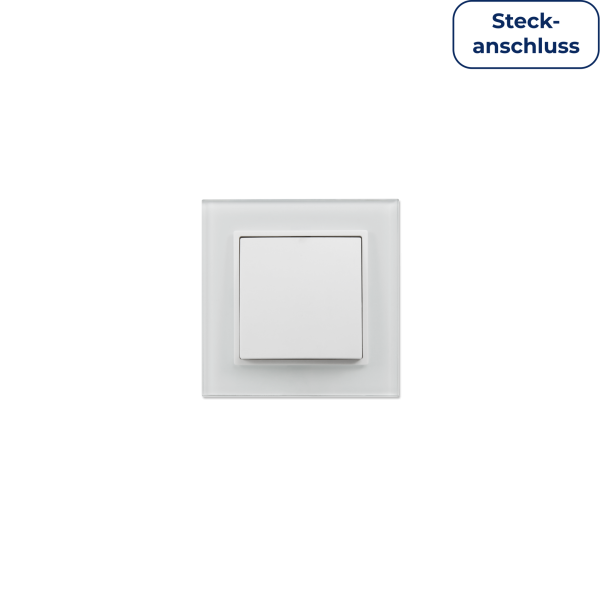 Wechselschalter McPower ''Flair'', 250V~/10A, UP, Steckanschluss, weiß
