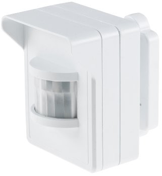 Funk-Bewegungsmelder für "Pilota Casa" - IP44, 90°/8m PIR, Aufputz, weiß