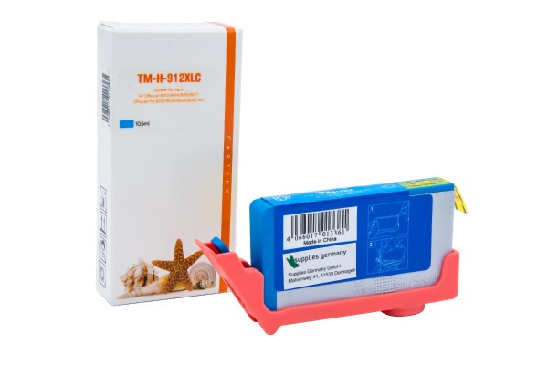 912XLC Refill Tinte cyan HP / 3YL81AE / 10,5ml