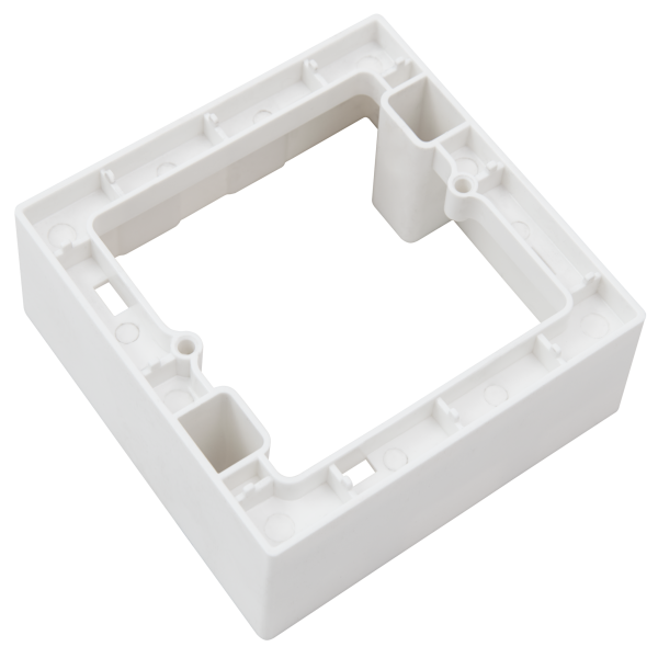 Aufputz-Rahmen McPower ''Flair'' 80x80x35mm, mit Montagebohrung