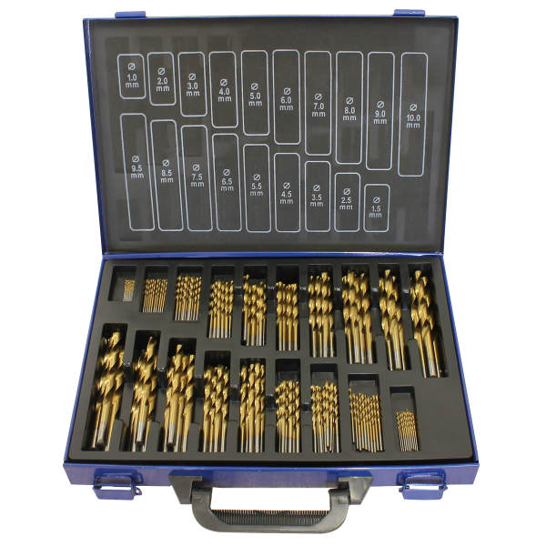 HSS-G Spiralbohrersatz 170 tlg. 1,0 - 10,0 mm