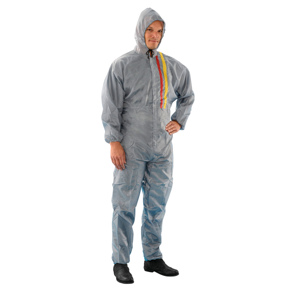 Mehrweg-Polyester-Overall, grau, Größe L