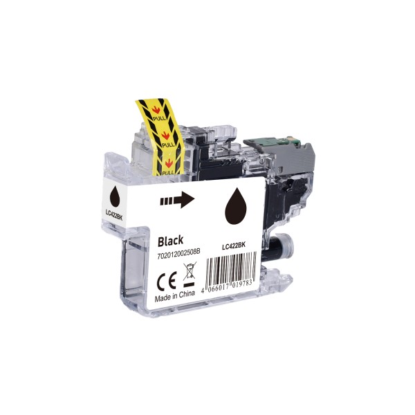 LC422BK alternativ (Pigment) Tinte black Brother / LC422BK / 16ml