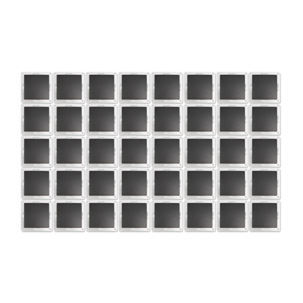Wechselschalter McPower ''Flair'', 250V~/10A, UP, anthrazit, 40er-Pack