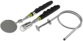 Pick up Teleskop-Tool Set "CT-3-in-1" - Spiegel, LED mit Magnet,flexibel Greifer