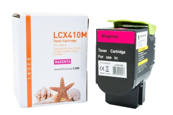 Lexmark 80C2HM0 / CX410M kompatibel, Tonerkartusche magenta, 3.000 Seiten